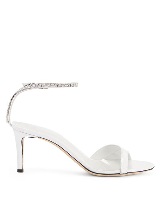 Giuseppe Zanotti White Leeah Crystal