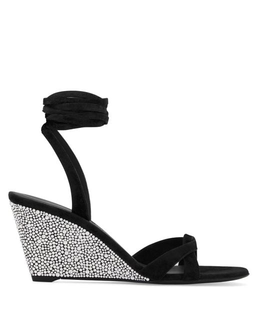Giuseppe Zanotti Black Manola Strass