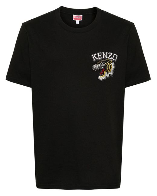 T-shirt varsity jungle di KENZO in Black da Uomo