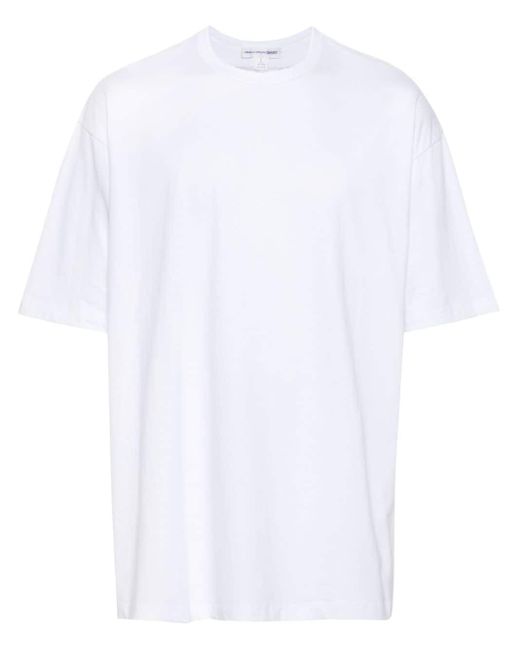 T-shirt basic bianca manica lunga di Comme des Garçons in White da Uomo