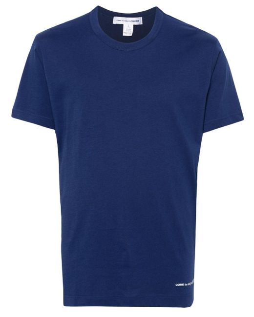 T-shirt con stampa di Comme des Garçons in Blue da Uomo