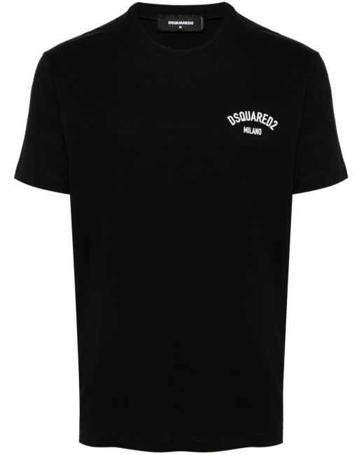 | T-shirt stampa logo | male | NERO | XL di DSquared² in Black da Uomo
