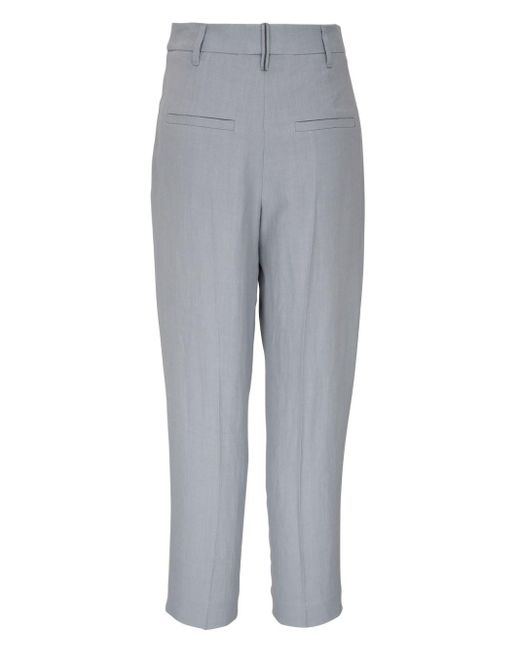 Pantaloni affusolati con decorazione di Brunello Cucinelli in Gray