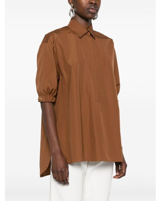 Camicia teano di Max Mara in Brown da Uomo