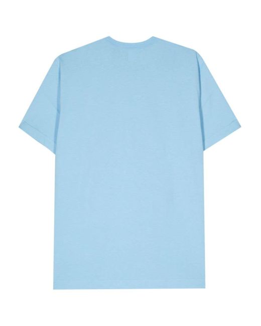 T-shirt con stampa di Comme des Garçons in Blue da Uomo