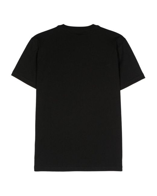 T-shirt con stampa di John Richmond in Black da Uomo