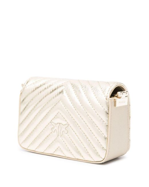 Borsa Micro Love Bag Click mini di Pinko in White