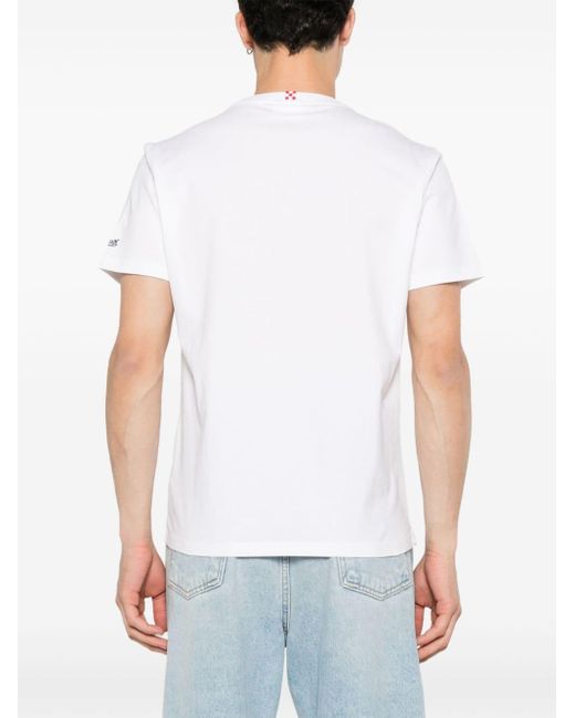 T-shirt con stampa grafica x Vespa® di Mc2 Saint Barth in White da Uomo