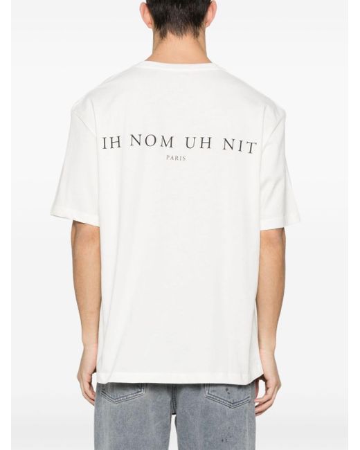 T-shirt con stampa grafica di Ih Nom Uh Nit in White da Uomo