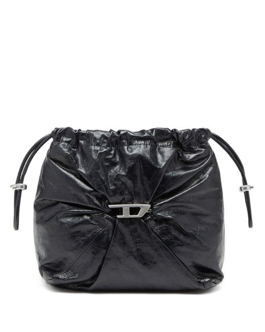 Borsa a secchiello scrunch-d di DIESEL in Black da Uomo