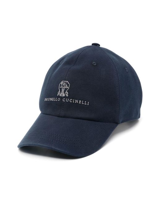 Berretto Da Baseball Di di Brunello Cucinelli in Blue da Uomo