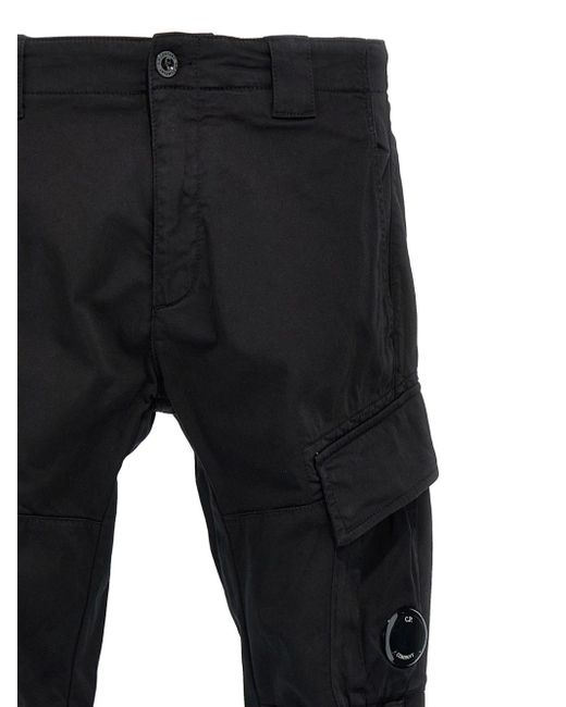 Cargo Con Applicazione di C P Company in Black da Uomo