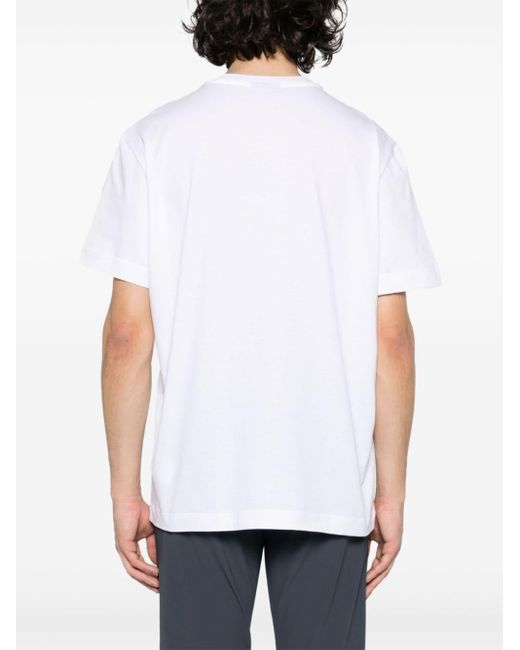 T-Shirt Con Ricamo di Missoni in White da Uomo