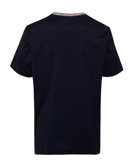T-shirt con ricamo di Missoni in Blue da Uomo