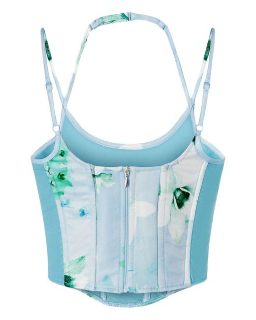 Top a fiori di Pinko in Blue da Uomo