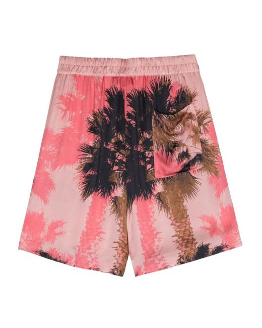 Shorts con stampa di Laneus in Pink da Uomo