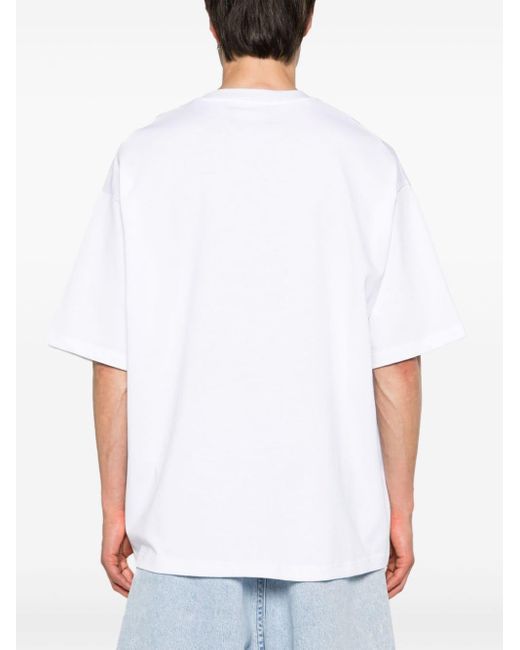 T-shirt con stampa di John Richmond in White da Uomo