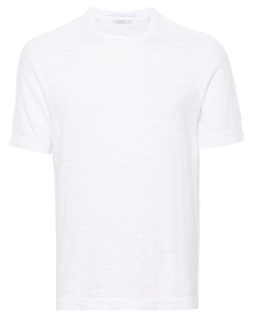 T-shirt con trama armatura di Transit in White da Uomo
