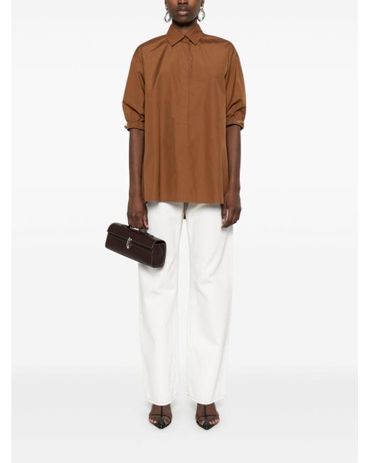 Camicia teano di Max Mara in Brown da Uomo