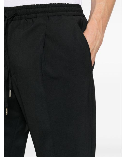 Pantalone wimbledon con coulisse di BRIGLIA in Black da Uomo