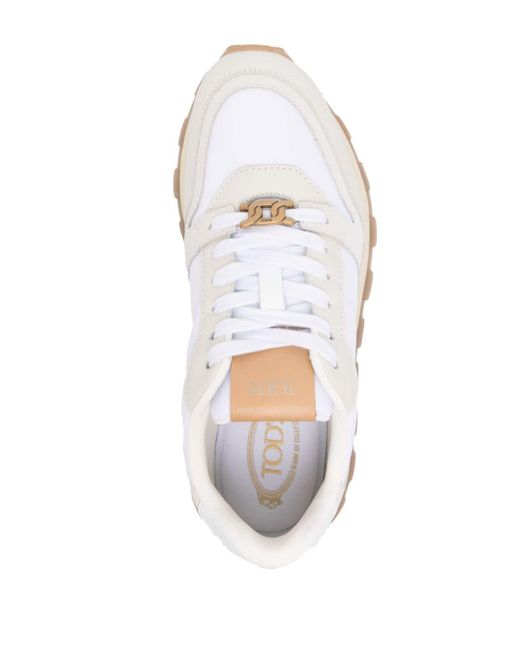 Sneakers Gommino con inserti di Tod's in White