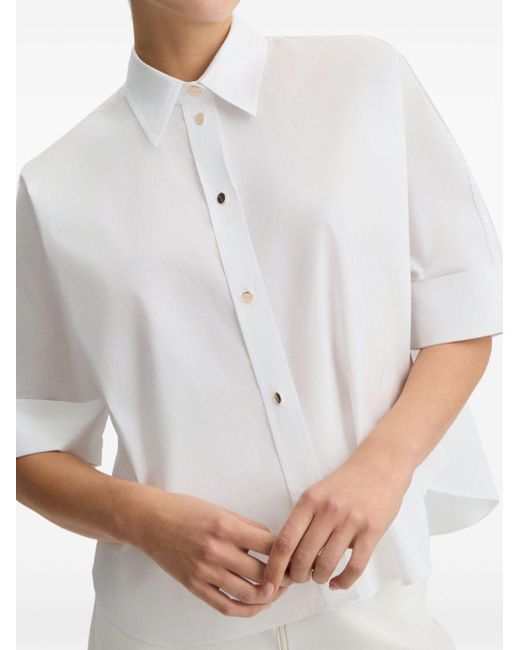 Camicia oversize con bottoni di Liu Jo in White da Uomo