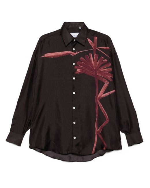 Camicia nera di Costumein in Multicolor da Uomo