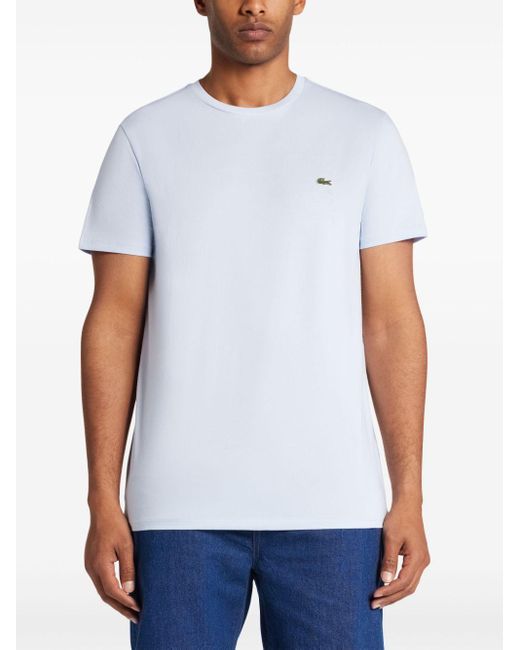 T-shirt con applicazione di Lacoste in White da Uomo