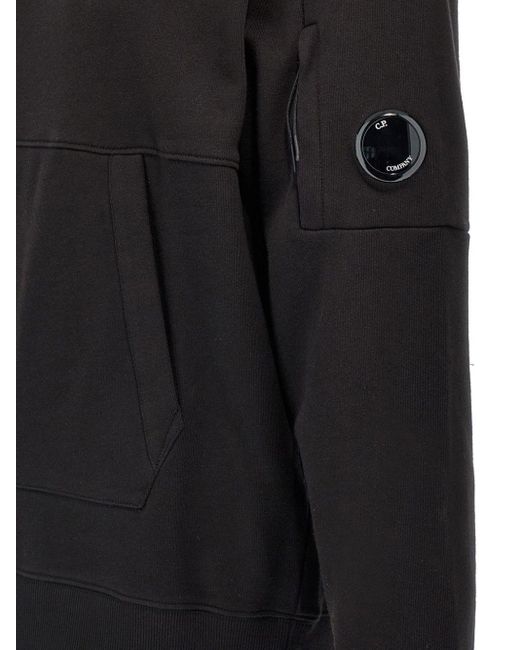 Felpa Con Applicazione di C P Company in Gray da Uomo