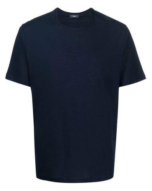 T-shirt girocollo di Herno in Blue da Uomo