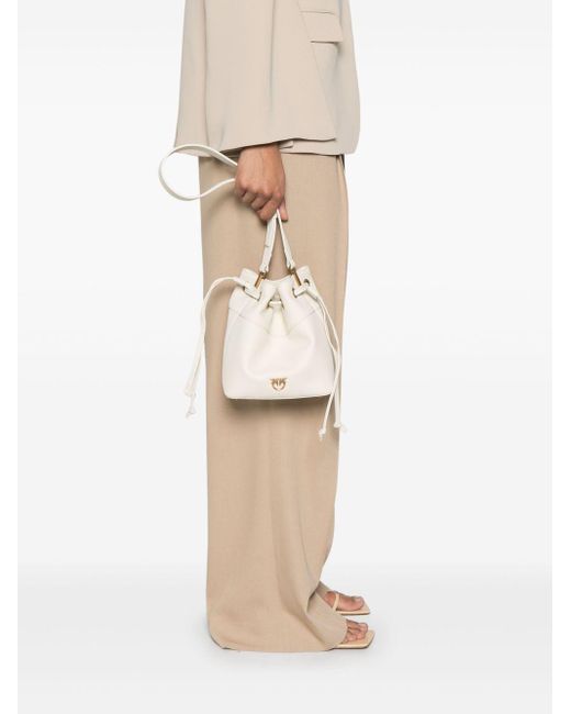 Borsa a secchiello piccola di Pinko in White da Uomo
