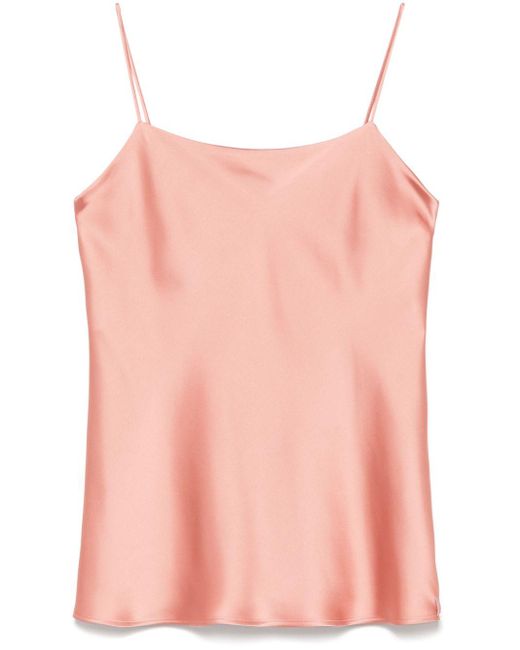 Canotta in raso di Herno in Pink da Uomo