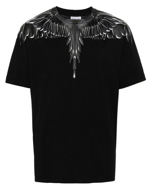 T-shirt Icon Wings di Marcelo Burlon in Black da Uomo