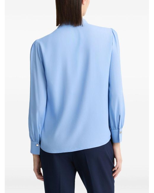 Camicia in crêpe-de-chine di Liu Jo in Blue da Uomo
