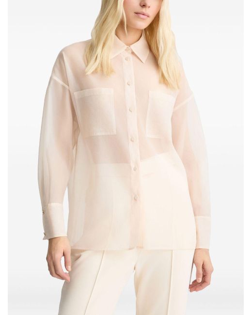Camicia in organza di Liu Jo in White da Uomo