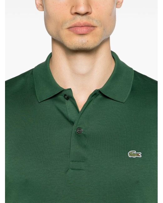 Polo con applicazione logo di Lacoste in Green da Uomo
