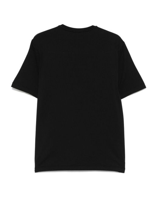 T-shirt nera in cotone di Roberto Collina in Black da Uomo