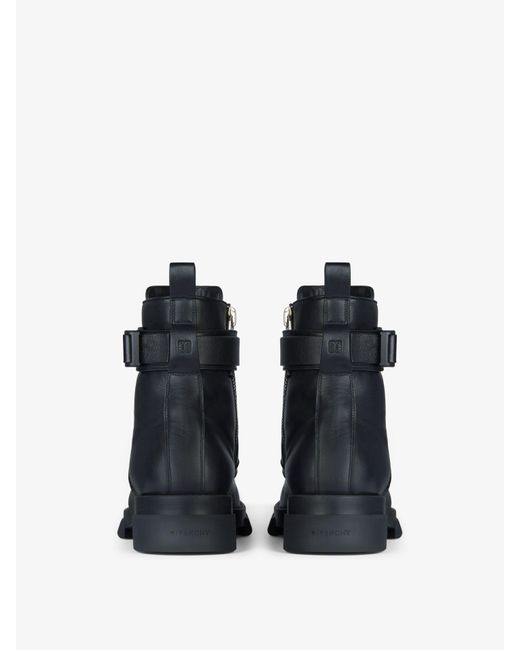 Bottines Terra en cuir à boucle 4G Givenchy pour homme en coloris Black