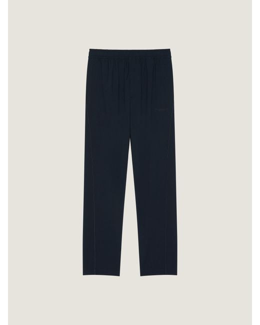 Givenchy Blue Couture Seam joggers With Paris Embroidery for men