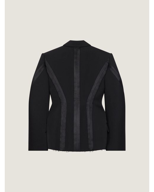 Givenchy Blue Double-Breasted Cocoon Jacket