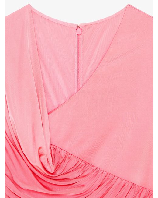 Abito drappeggiato in jersey di Givenchy in Pink