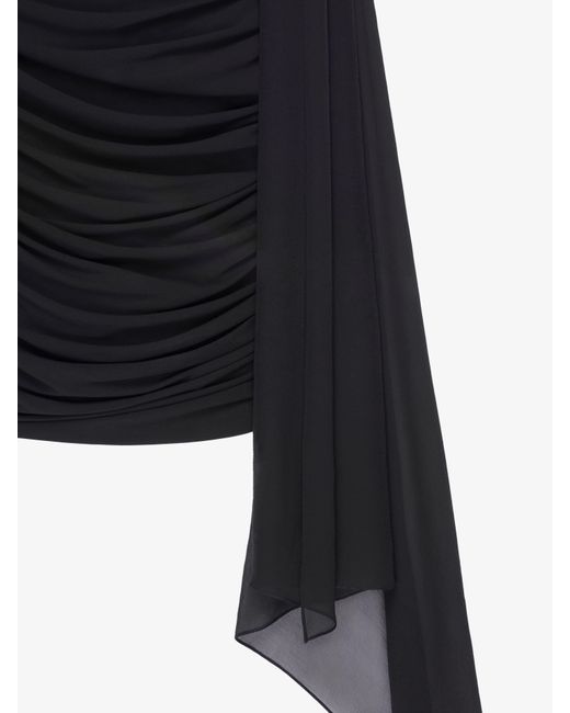 Givenchy Black Draped Dress