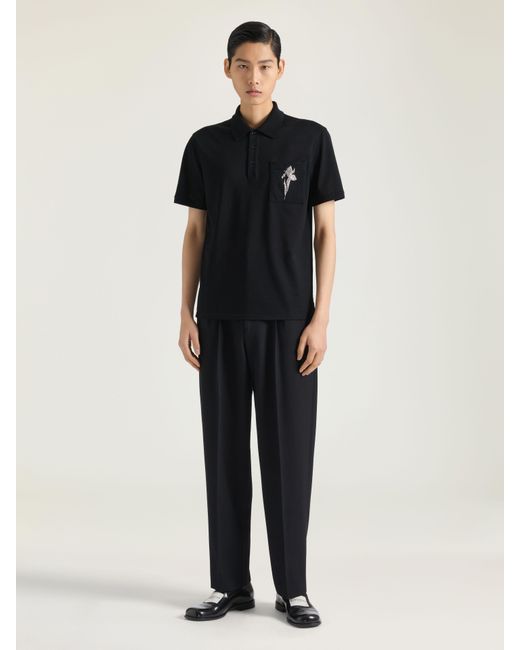 Givenchy Black Tailored Double Pleat Trousers for men