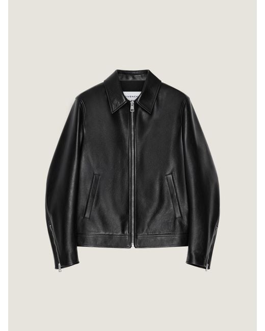 Givenchy Black Biker Zipped Blouson for men