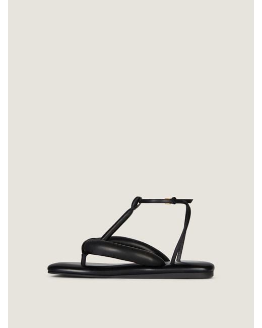 Givenchy Natural Boudoir Bicolor Thongs In Nappa Leather