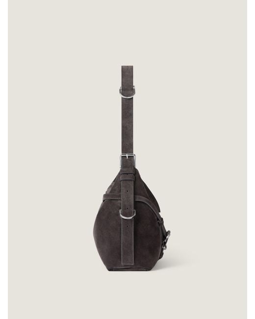 Givenchy Black Medium Voyou Bag Suede