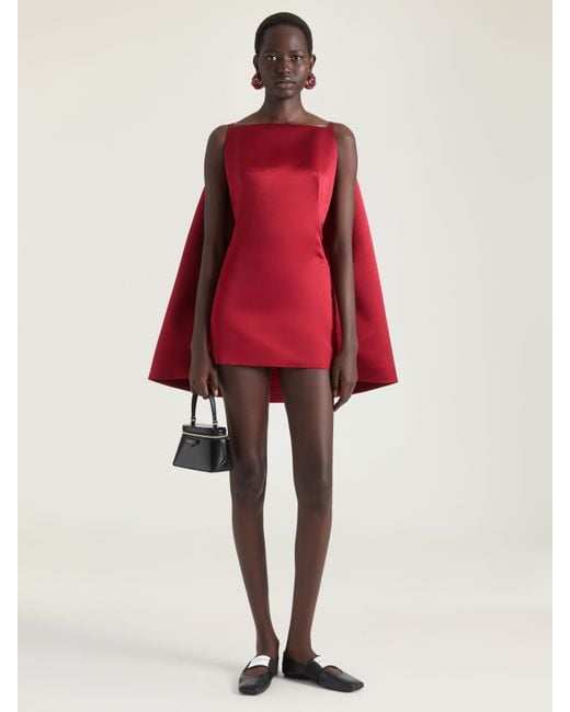 Givenchy Red Sliced Mini Dress