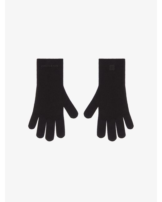 Guanti in cachemire di Givenchy in Black da Uomo