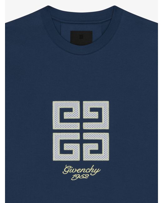 Givenchy Blue 4g T-shirt In Cotton for men