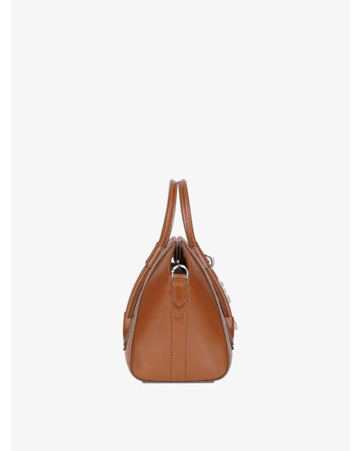 Givenchy Brown Mini Antigona Lock Bag
